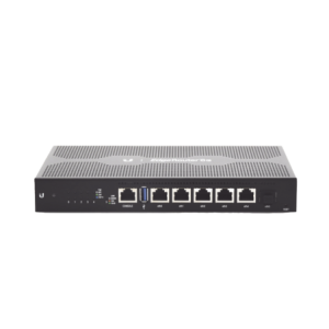 EdgeRouter 6 PoE pasivo 24 V con 5 Ptos 10/100/1000 Mbps + 1 puerto SFP con funciones avanzadas de ruteo