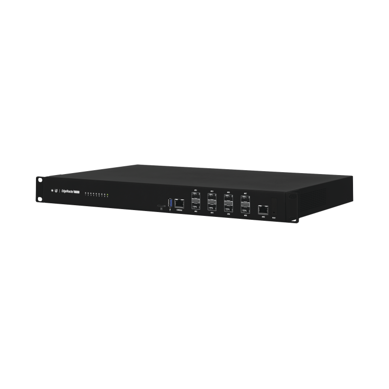 EdgeRouter INFINITY de 8 Ptos SFP+ 10 G + 1 puerto RJ45 Gigabit throughput 80 Gbps 16 nÃºcleos y 16 GB RAMfuentes de alimentaciO