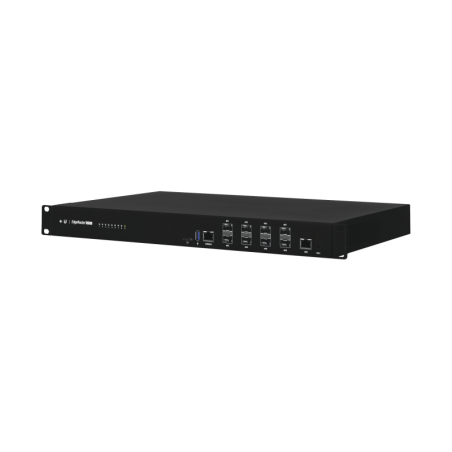 EdgeRouter INFINITY de 8 Ptos SFP+ 10 G + 1 puerto RJ45 Gigabit throughput 80 Gbps 16 nÃºcleos y 16 GB RAMfuentes de alimentaciO