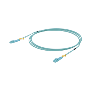 Jumper de Fibra optica Multimodo LC-LC Duplex 10 G 50/125 OM3 Color Aqua 3 Metros 9.84 Pies