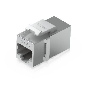Keystone Coupler Cat6A Pass-Through Cable Ethernet Preterminado InstalaciOn Snap-In en Patch Panel Paquete con 12 Piezas