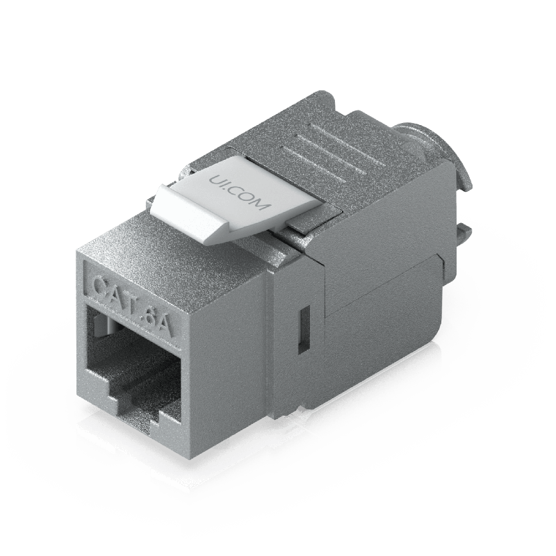 Keystone Jack Cat6A Tipo Toolless TerminaciOn sin Herramientas InstalaciOn Snap-In en Patch Panel Paquete con 12 Piezas