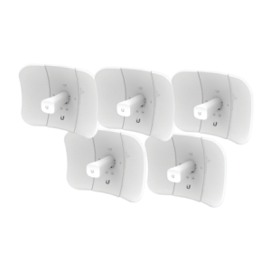 Kit de 5 LiteBeam 2x2 MIMO airMAX AC GEN2 CPE hasta 450 Mbps 5 GHz 5150 - 5875 MHz con antena integrada de 23 dBi