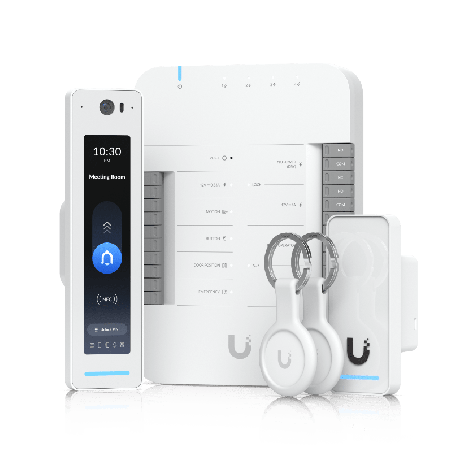 Kit de Control de Acceso G3 1 Puerta Incluye Door Hub G3 Reader Pro y Lector de Salida Compatible con Touch Pass Incluye 2 Keyfo