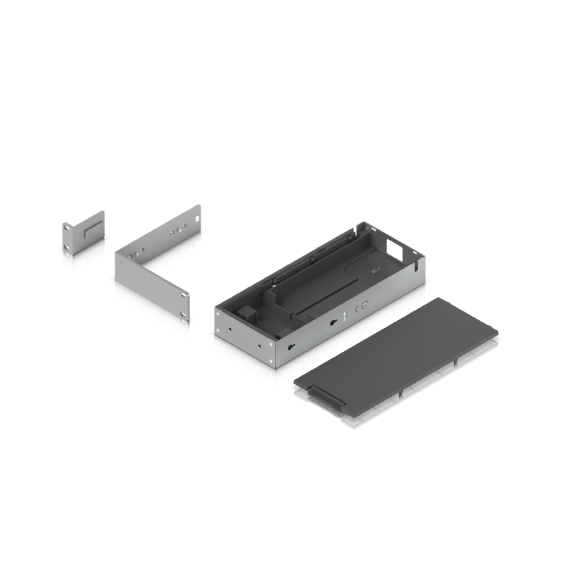 Kit instalar en rack switches USW-PRO-MAX-16-POE o USW-PRO-MAX-16 1UR con base fuente de alimentaciOn y cable