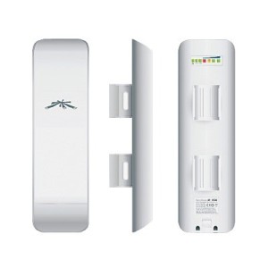 NanoStation airMAX M2 CPEhasta 150 Mbps frecuencia 2 GHz 2412-2462 MHz con antena integrada de 11 dBi