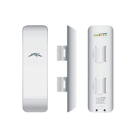 NanoStation airMAX M2 CPEhasta 150 Mbps frecuencia 2 GHz 2412-2462 MHz con antena integrada de 11 dBi