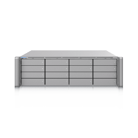 NVR Empresarial Core UniFi Protect 3U con 16 Bahias HDD/SSD 2.5/3.5 Soporte hasta 300 Camaras 4K o 500 Full HD Fuentes de Pode