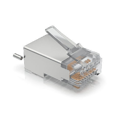 Paquete de 100 Conectores RJ45 Blindados Diseñados Cables Ethernet UISP UISP Cable Pro y Cable Carrier