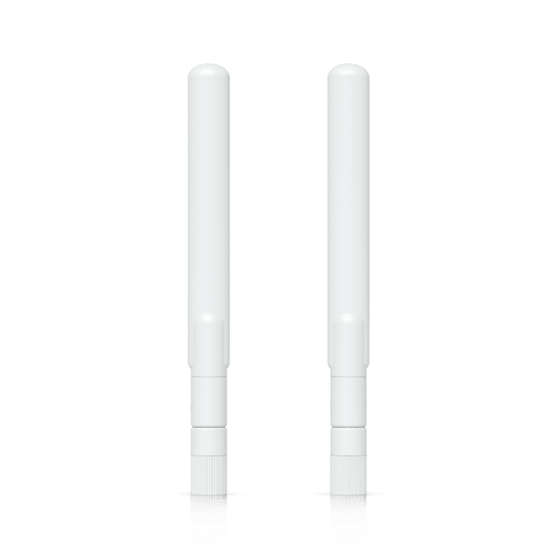 Par de Antenas Omnidireccionales Ideales el UK-Ultra. Incluye dos Antenas de Doble Banda con 3 dBi en 2.4 GHz y 4 dBi en 5 GHz