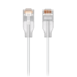Patchcord UniFi Etherlighting de 2 Metros 6.56 Pies hasta 10G / Soporta hasta PoE+++ / Conector RJ45 Transparente Mejores Efecto