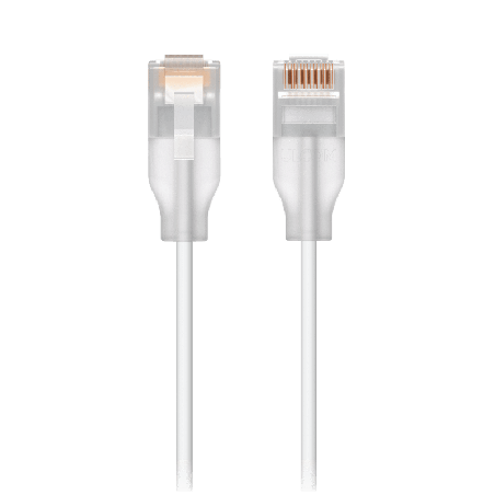 Patchcord UniFi Etherlighting de 2 Metros 6.56 Pies hasta 10G / Soporta hasta PoE+++ / Conector RJ45 Transparente Mejores Efecto