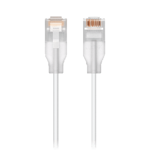 Patchcord UniFi Etherlighting de 3 Metros 9.84 Pies hasta 10GbE / Soporta hasta PoE+++ / Conector RJ45 Transparente Mejores Efec