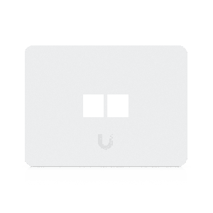 Placa de Pared Horizontal Universal Keystone de 2 Ptos con Cubierta Pintable Acabado Personalizable Paquete con 4 Piezas