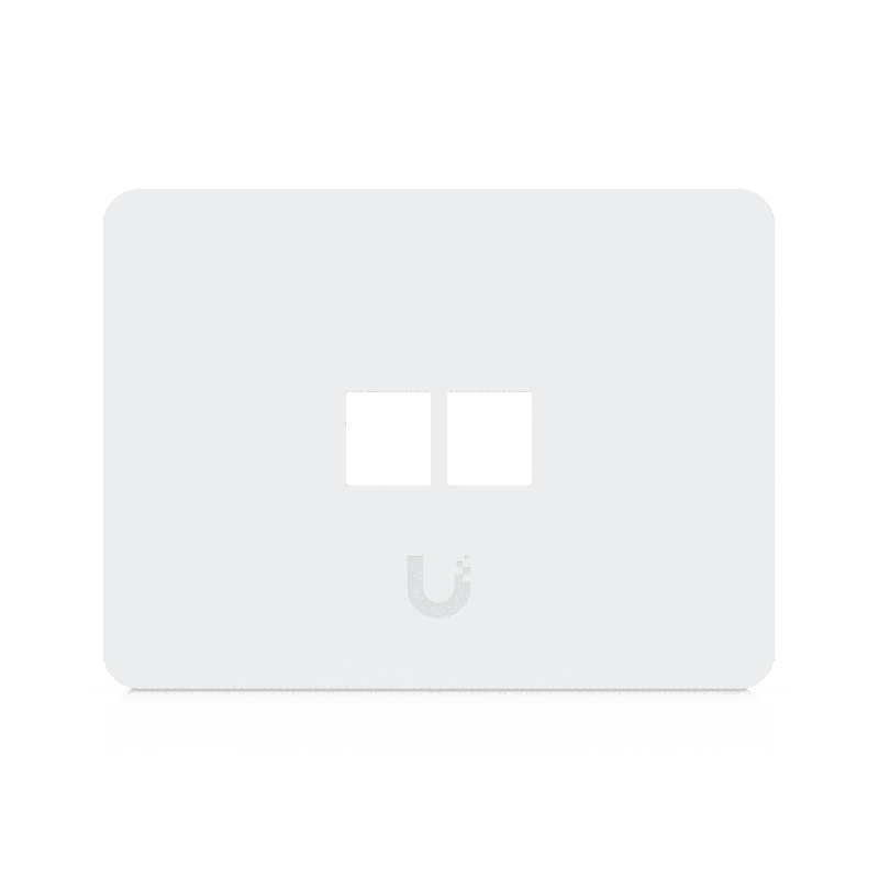 Placa de Pared Horizontal Universal Keystone de 2 Ptos con Cubierta Pintable Acabado Personalizable Paquete con 4 Piezas