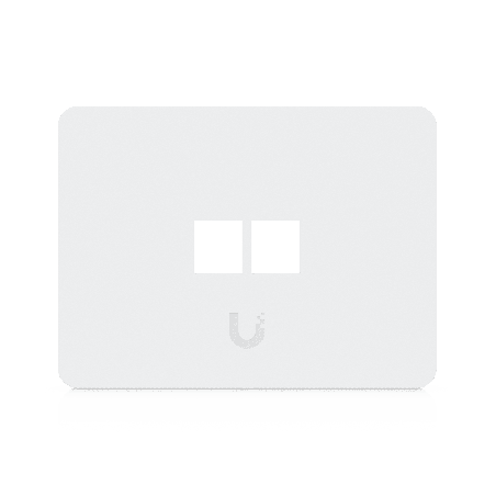 Placa de Pared Horizontal Universal Keystone de 2 Ptos con Cubierta Pintable Acabado Personalizable Paquete con 4 Piezas