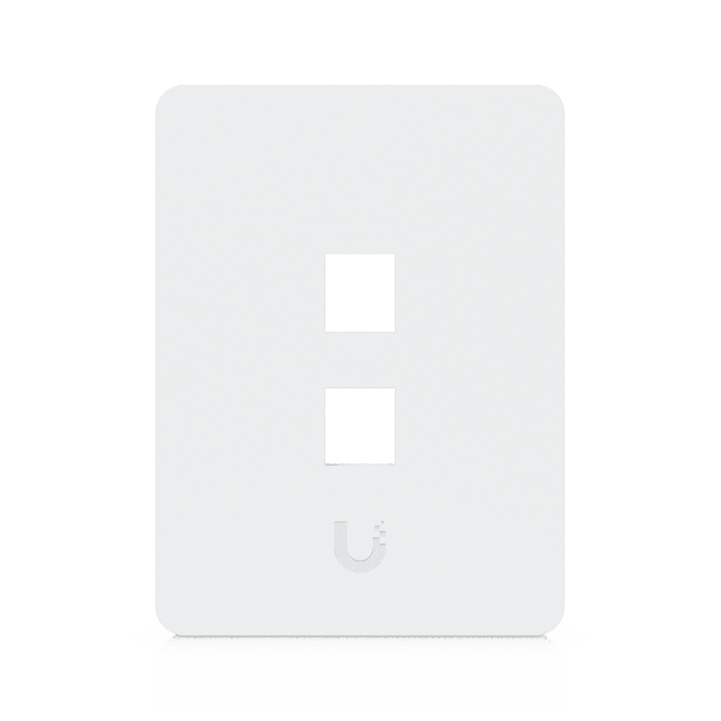 Placa de Pared Vertical Universal Keystone de 2 Ptos con Cubierta Pintable Acabado Personalizable Paquete con 4 Piezas
