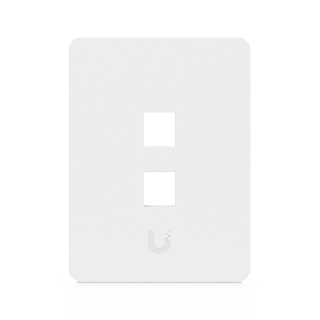 Placa de Pared Vertical Universal Keystone de 2 Ptos con Cubierta Pintable Acabado Personalizable Paquete con 4 Piezas