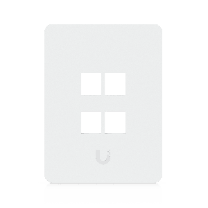 Placa de Pared Vertical Universal Keystone de 4 Ptos con Cubierta Pintable Acabado Personalizable Paquete con 4 Piezas