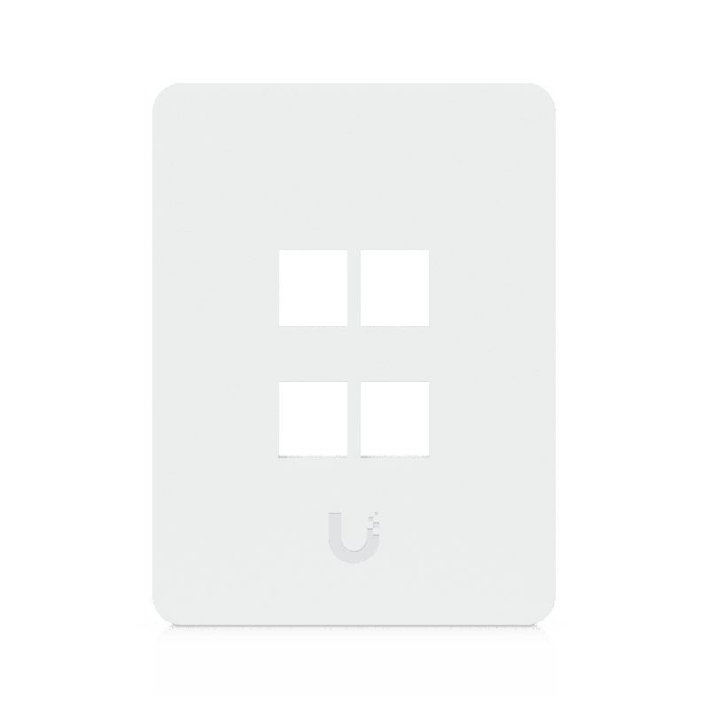 Placa de Pared Vertical Universal Keystone de 4 Ptos con Cubierta Pintable Acabado Personalizable Paquete con 4 Piezas