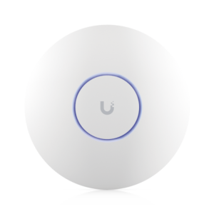 Punto de Acceso UniFi WiFi 6E Enterprise alta densidad hasta 600 usuarios Mu-MIMO 4x4 bandas 2.4/5/6 Ghz 1 puerto RJ45 2.5G POE+