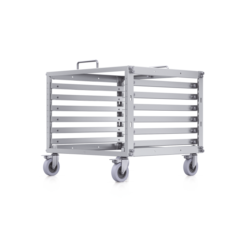 Rack Abierto 6U Compacto y Apilable sin Herramientas Equipos UniFi Ensamblaje Toolless Ruedas con Seguro y ExpansiOn a 12U con K