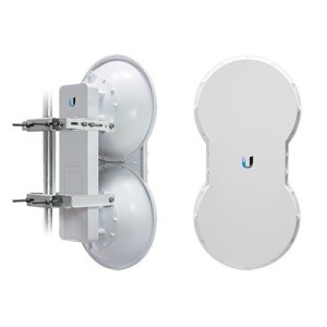 Radio de Backhaul de alta capacidad full duplex tecnologia airFiber hasta 1.2 Gbps 5 GHz 5470 - 5950 MHz con antena integrada de