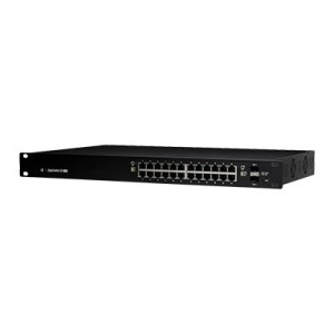 Switch EdgeMAX administrable de 24 Ptos Gigabit con PoE+/PoE Pasivo 24V + 2 Ptos SFP 250 W