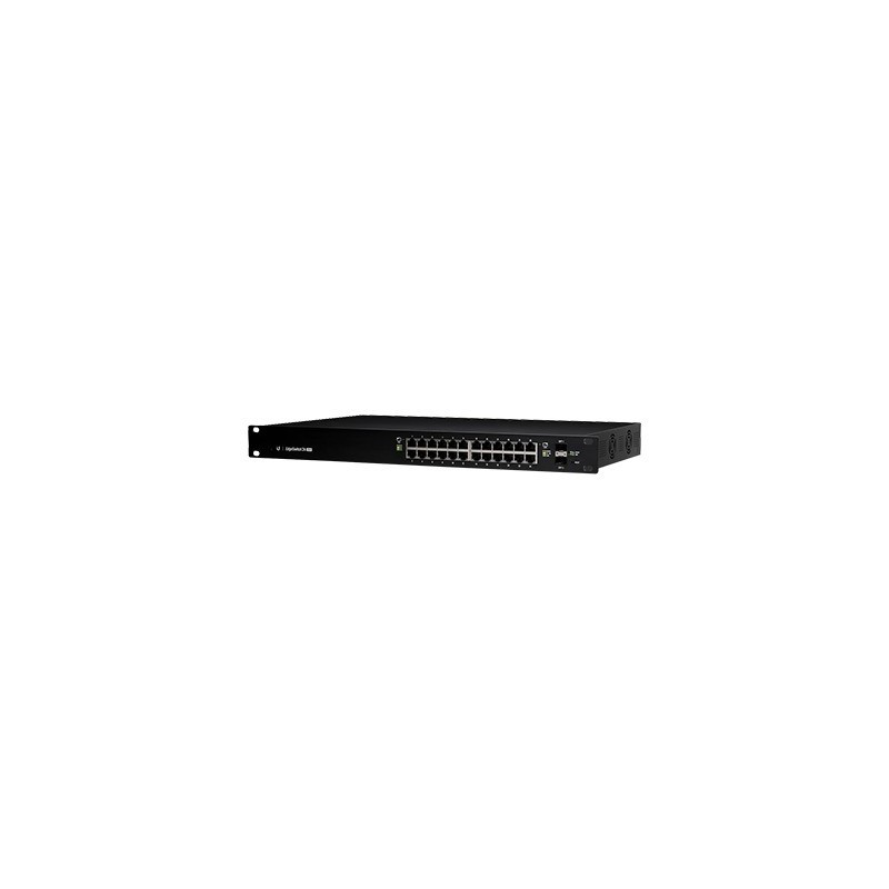 Switch EdgeMAX administrable de 24 Ptos Gigabit con PoE+/PoE Pasivo 24V + 2 Ptos SFP 250 W
