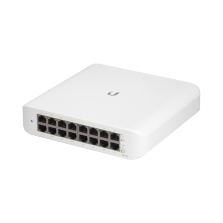 Switch UniFi Lite Administrable PoE de 16 Ptos 10/100/1000 Mbps 8 Ptos 802.3af/at 45 W