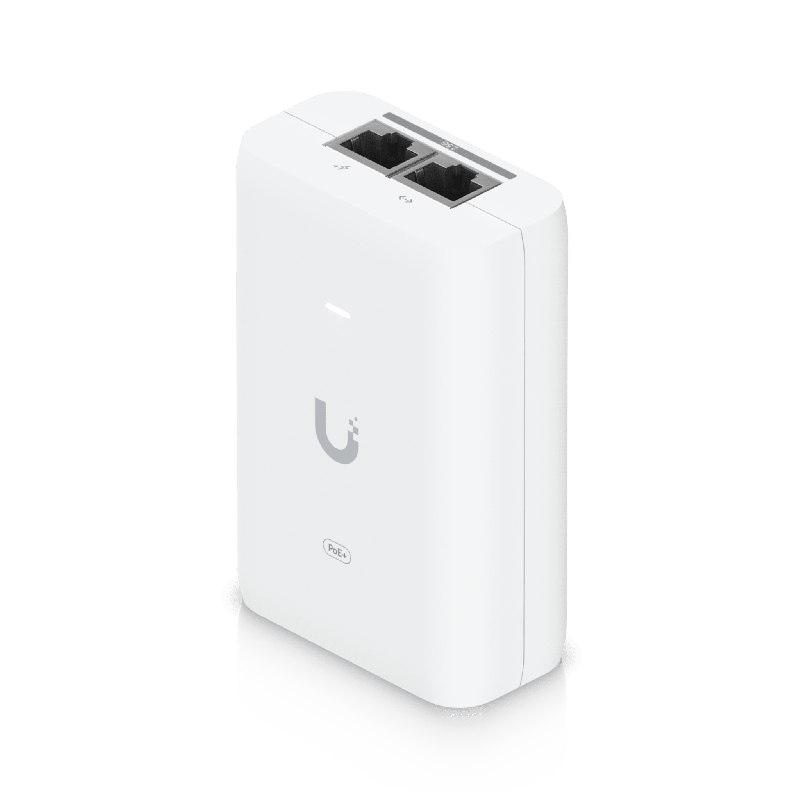 Adaptador PoE+ 2.5G / hasta 30 W / 48V 0.65A / 2 Ptos RJ45 MultiGigabit 2.5G / Salida PoE+ / LED Indicador / Ideal APs UniFi WiF
