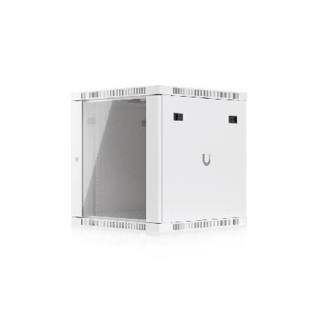 UACC Rack Cabinet 12U 598 x 600 mm - Gabinete Cerrado Montaje en Pared con Puerta Frontal de Vidrio Templado Totalmente Ensambla