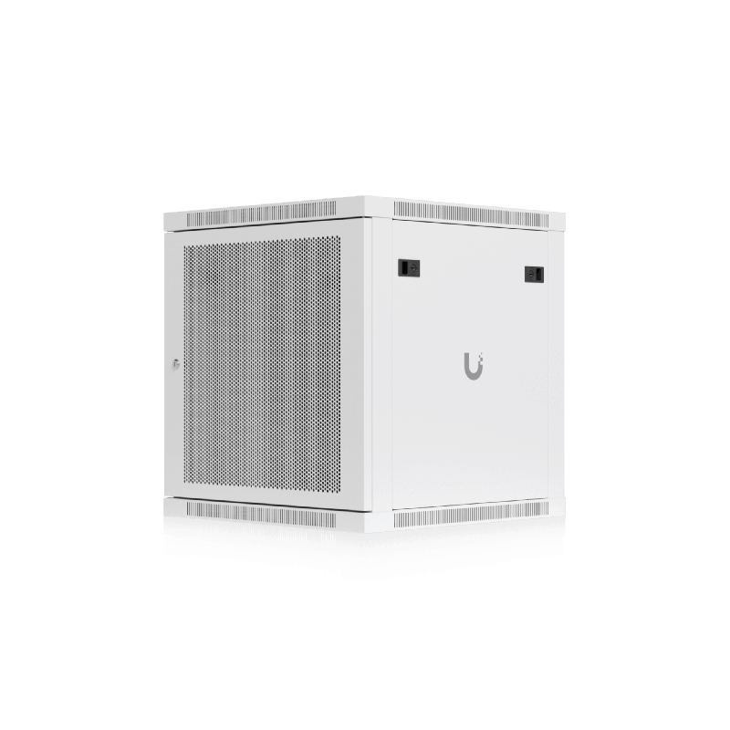 UACC Rack Cabinet 12U 598 x 600 mm - Gabinete Cerrado Montaje en Pared con Puerta Frontal Perforada Totalmente Ensamblado con Ve