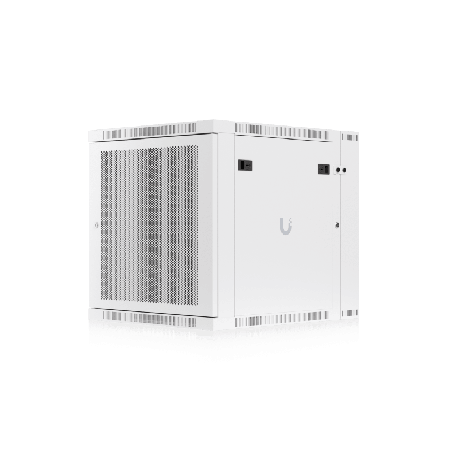 UACC Rack Cabinet 12U 600 x 703 mm - Gabinete Cerrado Montaje en Pared con Puerta Frontal Perforada Puerta Trasera Abatible Swin