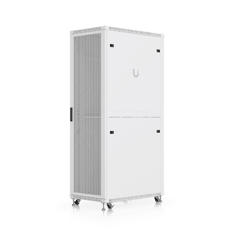 UACC Rack Cabinet 42U 600 a1000 mm Gabinete de Piso Totalmente Ensamblado con Ventiladores Integrados Paneles Removibles Ruedas 