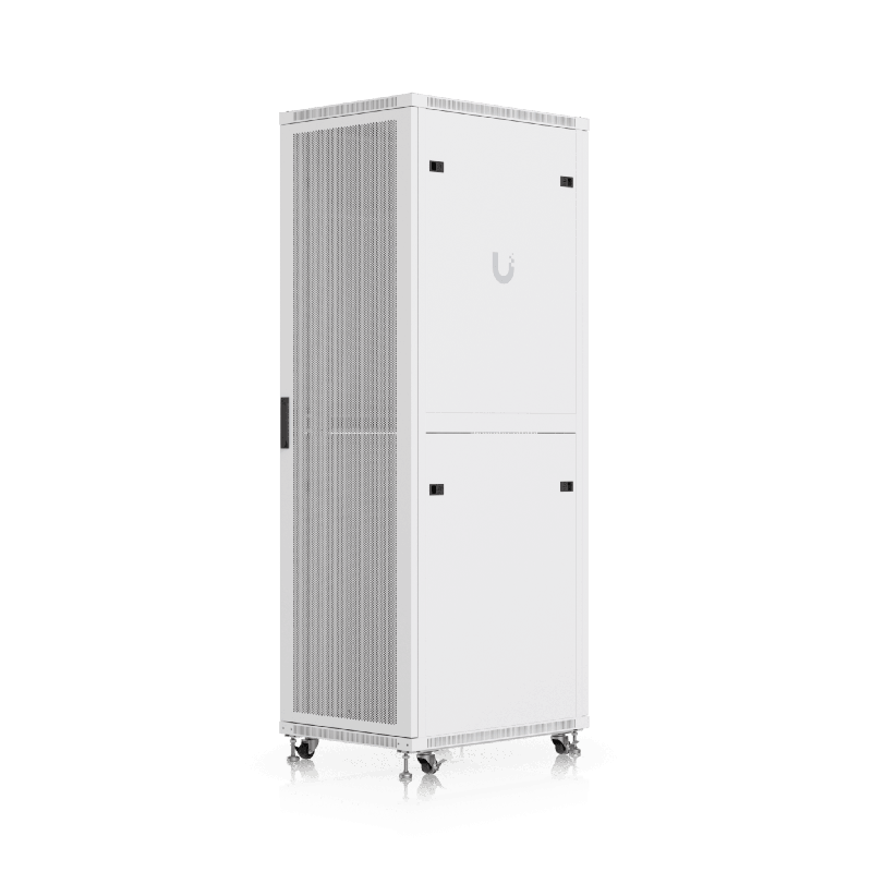 UACC Rack Cabinet 42U 600 a800 mm Gabinete de Piso Totalmente Ensamblado con Ventiladores Integrados Paneles Removibles Ruedas c