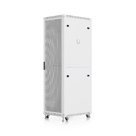 UACC Rack Cabinet 42U 600 a800 mm Gabinete de Piso Totalmente Ensamblado con Ventiladores Integrados Paneles Removibles Ruedas c