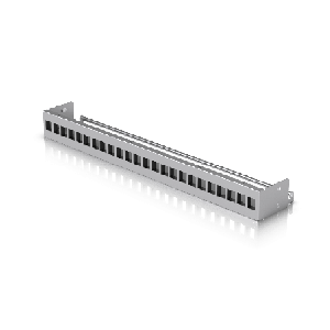 UACC Rack Patch Panel Blank 24 Ptos - Panel Patch Keystone 1U con Barra de GestiOn de Cables y Estetica Uniforme