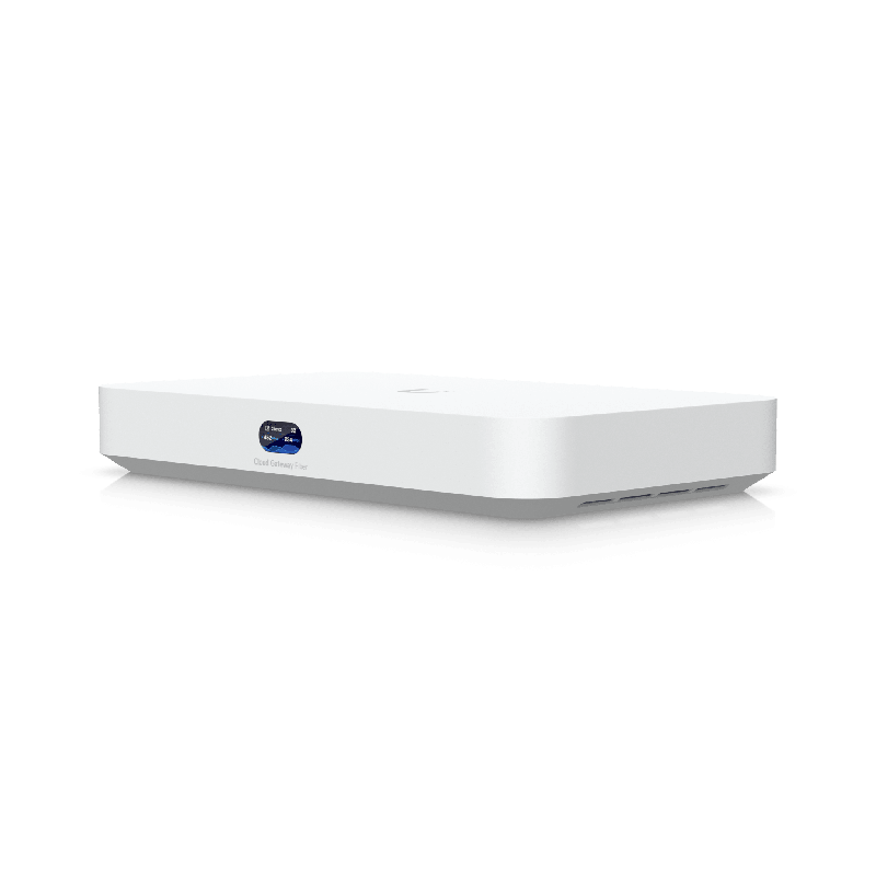 UCG Fiber Cloud Gateway de 10G de Escritorio con Switch Integrado de 4 Ptos 2.5 GbE y 1 Puerto 10G SFP+ Compatibilidad Total con
