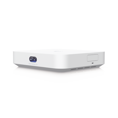UCG Max Cloud Gateway de 2.5 GbE Compacto con Soporte hasta 30 Dispositivos UniFi 300+ Clientes Enrutamiento IPS de 2.3 Gbps y A