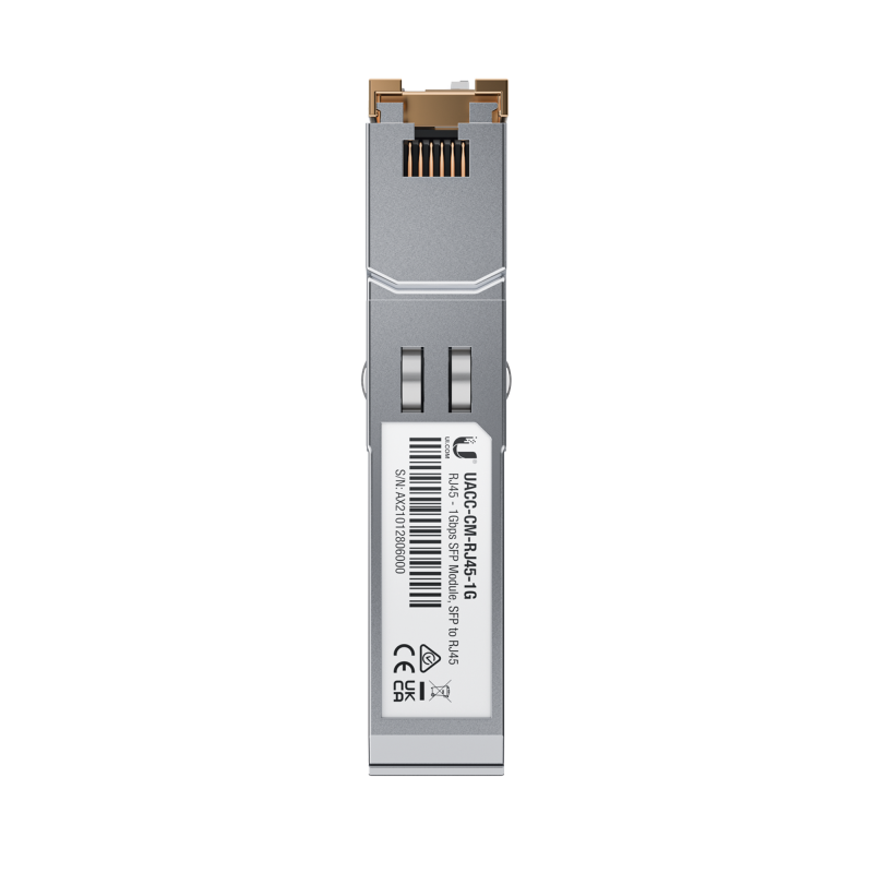 UFiber MOdulo de fibra SFP convertidor a cobre RJ45 10/100/1000 Mbps distancia hasta 100 m
