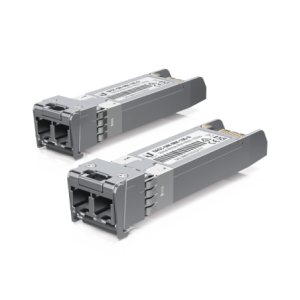 UFiber MOdulo SFP+ 10G transceptor MiniGibic MultiModo 10 Gbps distancia 300m conectores LC paquete de 2 piezas