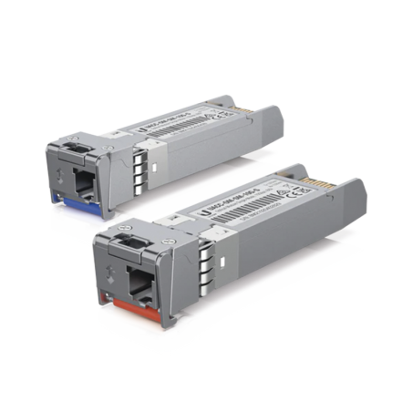 UFiber MOdulo SFP+ transceptor MiniGibic MonoModo 10 Gbps distancia 10 km un conector LC. Incluye 2 piezas