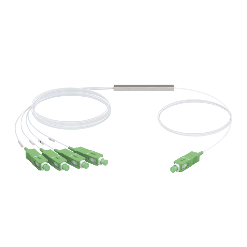 UFiber Splitter Divisor optico PLC 1 x 4 con conectores SC/APC