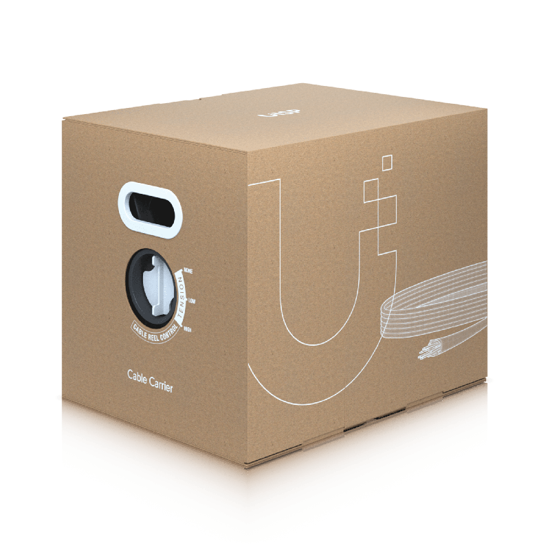 UISP Cable Carrier - Bobina de 305 Metros 1000 Pies de Cable Ethernet de Grado Industrial con ProtecciOn Contra Daños Ambientale