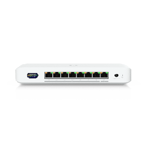 UniFi Device Bridge Switch UDB-Switch Switch PoE+ Compacto con Ptos Multi-Gig 1 x 10 GbE y 7 x 2.5 GbE y Enlace Inalambrico WiFi