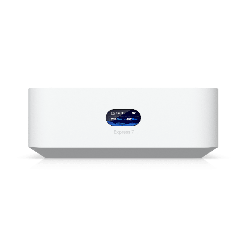 UniFi Express UX7 Cloud Gateway Compacto con WiFi 7 Ejecuta UniFi Network Alimenta una Red Completa o Funciona como Punto de Acc