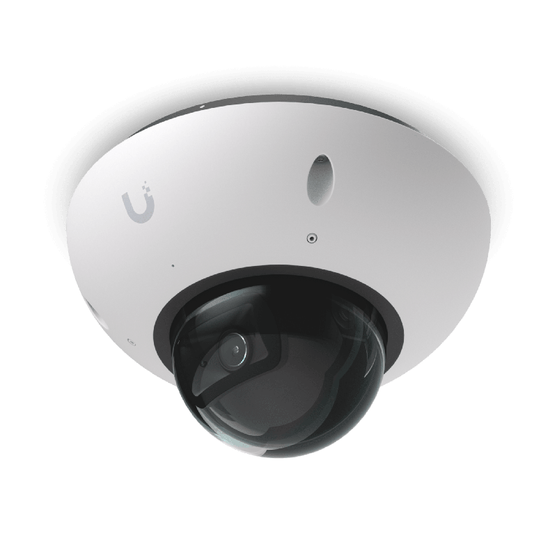 UniFi G6 Dome Camara 4K Antivandalica y Todo Clima con Sensor de 8 MP 1/1.8â€ Motor de IA Multi-TOPS y VisiOn Nocturna Infrarro