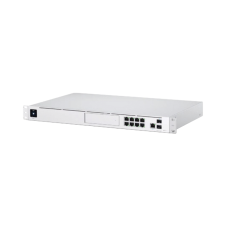 UniFi OS Console: Dream Machine Pro con 1 puerto WAN Gigabit RJ45 1 puerto WAN 10G SFP+ / 8 Ptos LAN Gigabit RJ-45 y una bahia d