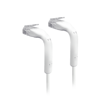 UniFi Patch Cable Cat6 Ultradelgado GbE con Botas Flexibles Color Blanco 0.3 Metros 0.98 Pies